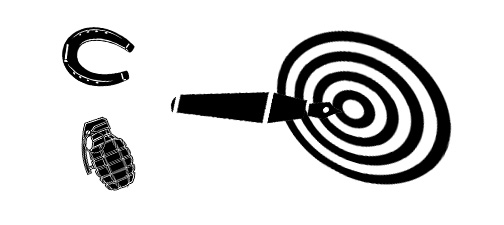 horseshoe-handgrenade-pen-target